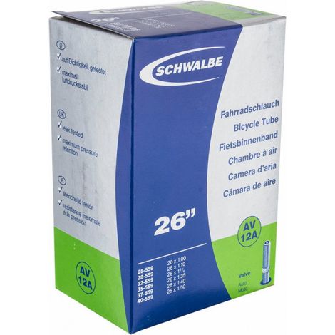 Schwalbe Fahrradschlauch Nr. 12A, 26" x 1.00 - 1.50", AV 40 mm