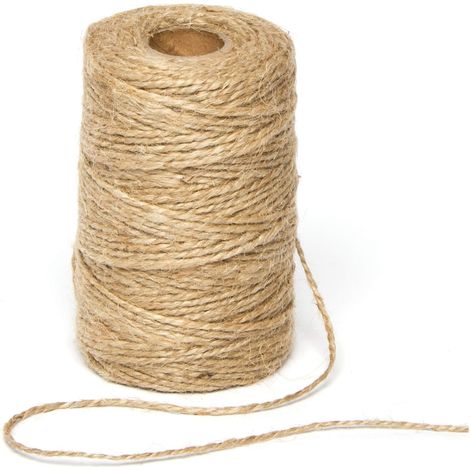 1 Rouleau Ficelle Jute 2mm x 100m Naturel Travaux Manuels Emballage Cadeau Décoration (1/3)