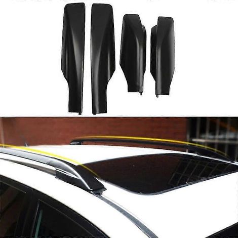 4-teiliges Set schwarzer Dachgepäckträger-Abdeckungen für Toyota RAV4 XA30 (2006–2012) (1/5)
