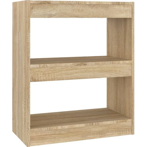 Maison Exclusive - Bücherregal/Raumteiler Sonoma-Eiche 60x30x72 c