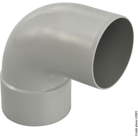 Codo 87,3° PVC gris GIRPI, Desv.33 cm Diam.100 mm GIRPI
