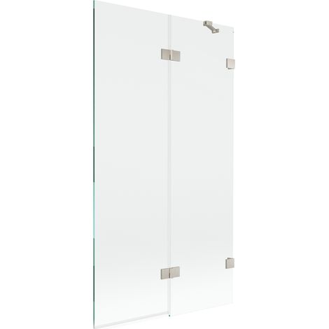 Mexen Lunar mampara de ducha de 2 hojas derecha 100 x 150 cm, transparente, n铆quel cepillado - 897-100-100-97-00-P (1/5)