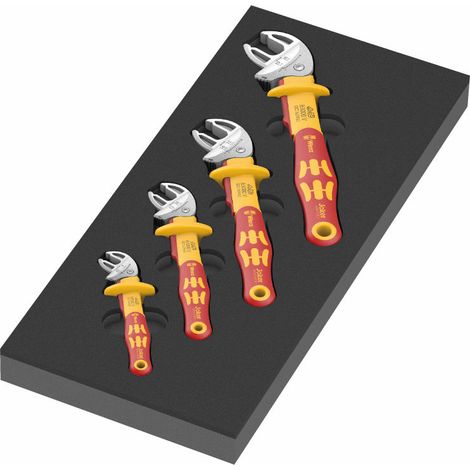 Wera 9734 Inserto in schiuma 6004 Joker VDE Set 1, 4 pezzi