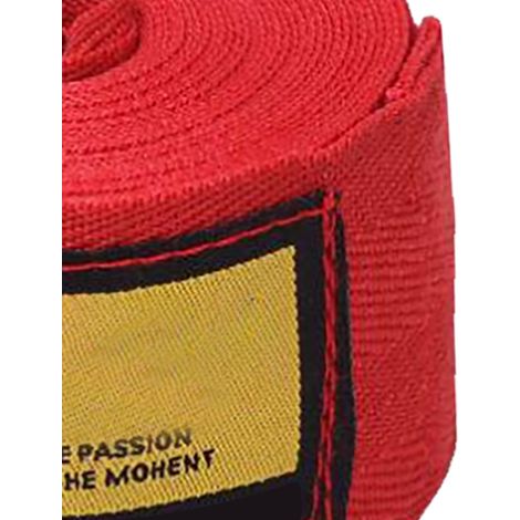 Lot de 2 bandages de boxe, bandages de sport pour boxeurs, bandages de combat Muay Thaï, protections pour gants, rouges (1/5)