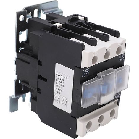 Contacteur AC 220V 40A Haute Sensibilité, 3 Pôles à Contact Argenté, Distribution Électrique - 1 Pièce (1/5)