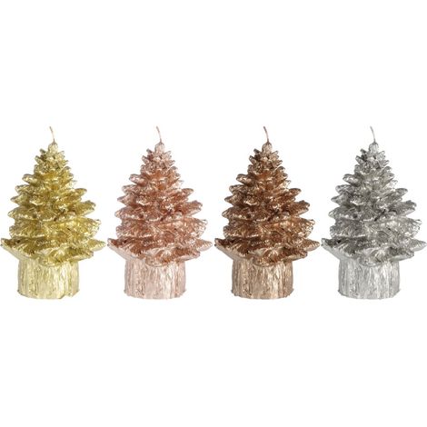 CANDELA ALBERO CON BASE H13CM IN 4 COLORI.. (1/5)