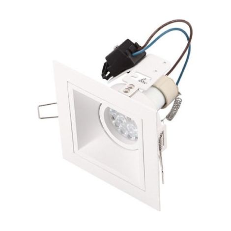 Faretto incasso quadrato bianco GU10 50W Maxlight HIT