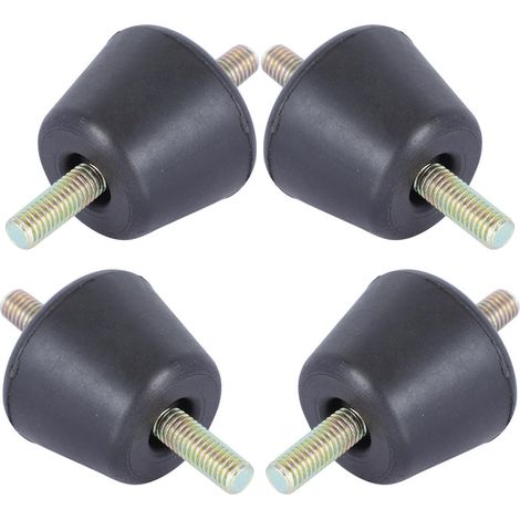 4 Pièces Socle Antichoc en Caoutchouc Noir pour Climatiseur, Base Amortissante et Support Antichoc pour Fête Estivale, Protection les Vibrations (1/5)