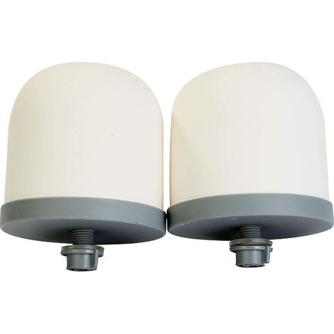 Lot de 2 filtres de rechange en forme de dôme en céramique pour système de filtration d'eau domestique (1/5)