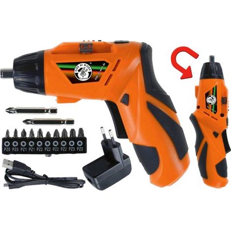 [NEUWERTIG] B-Ware Vedes Akku-Schrauber Kinder Werkzeug A600679 130mAh 3,6V mit USB-Ladestation (1/2)