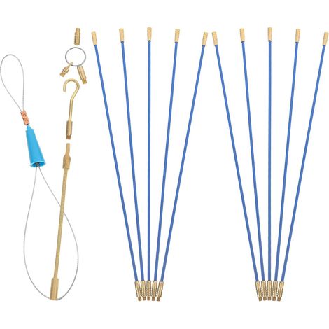 Kit D'outils Électricien et Cuivre, Protection des Câbles Canne en Fibre de Verre Design Élégant, Facile à Utiliser pour Câbles Électriques pour Tirage Mural (1/5)
