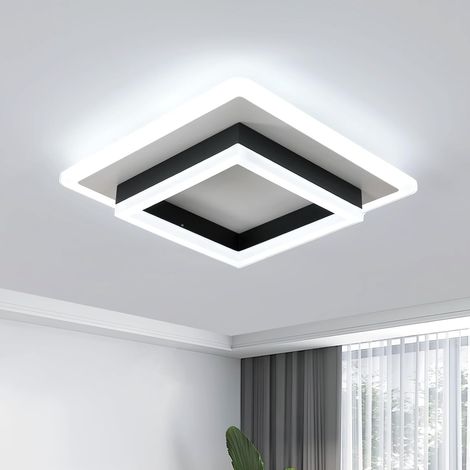 Comely – Plafonnier LED carré 30W 3400LM – Lumière blanche froide 6500K – Acrylique antirouille – Éclairage décoratif pour chambre, salon, cuisine (1/5)