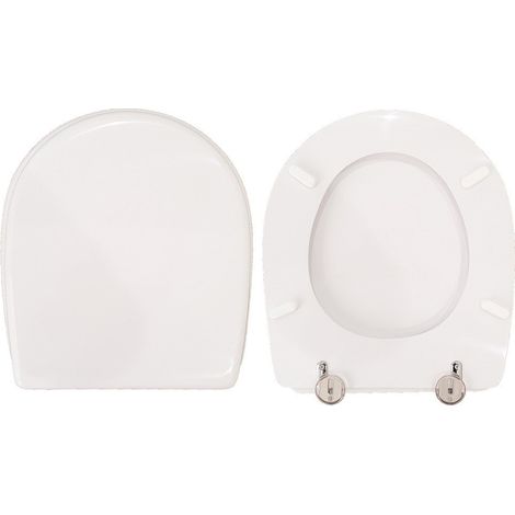 Copriwater Assoluto Falerii legno rivestito in resina poliestere bianco (1/4)