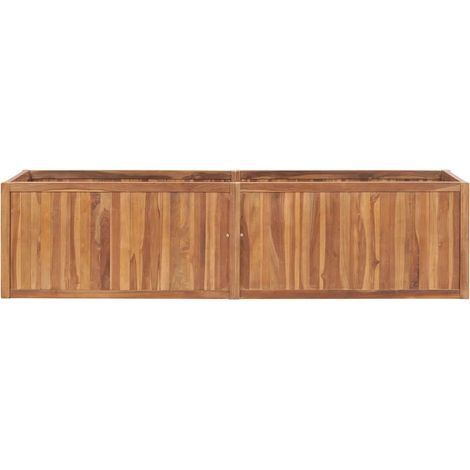 Maison Exclusive - Vyvýšený záhon 200 x 50 x 50 cm masivní teakové dřevo (1/5)
