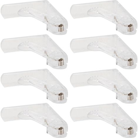 8 Stück Dreieckige Tischdeckenclips Transparent rutschfeste (1/5)