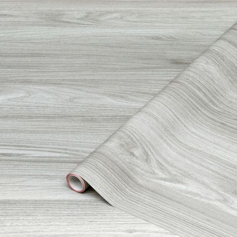 film adhésif pour meuble décoratif Sangallo Gris clair 90 cm x 2,1 m – film adhésif décoratif meubles facile d'entretien pour cuisine, armoire, table et rebord de fenêtre – moderne & durable (1/5)