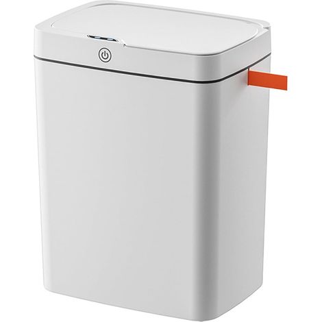 Poubelle Automatique 15L Capteur Mouvement, Compacte 30,5x26x18,5 cm, Emballage Auto Intelligent, Fermeture Hermétique Anti-Odeurs, Batterie Lithium Rechargeable USB, pour Cuisine Salle de Bain Bureau (1/5)