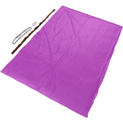 100 x 280 cm Elastische Kinderschaukel-Hängematte für drinnen und draußen, lila (1/5)