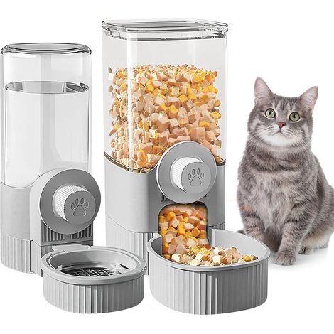 2 abreuvoirs lapins automatiques suspendus, pour chats, cochons d’Inde, hamsters (1/4)