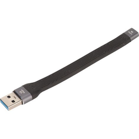 Adaptateur USB-C Femelle vers USB-A Mâle 10Gbps en Métal, Connexion USB 3.1 pour Ordinateur Portable et Bureau (1/5)