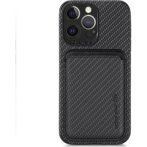 Custodia per iPhone 14 Plus in fibra aramidica, resistente agli urti, con texture antiscivolo, design magnetico robusto e comoda ricarica wireless. (1/2)