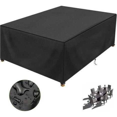 Garden Furniture Protective Cover 150x90x75cm, XU, Water Resistant, Robust 210D  Fabric, Outdoor Garden Table Protective Cover, Wind Resistant, UV Resistant (1/4)