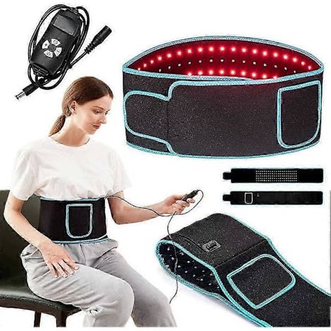 Ecleanfy - Ceinture de luminothérapie infrarouge rouge, appareil de luminothérapie infrarouge 650-850 nm pour le soulagement de la douleur, la récupération musculaire et le bien-être (prise UE). (1/5)