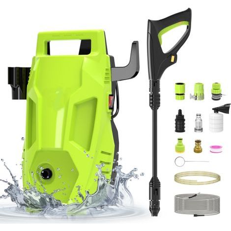 Portable High Pressure Washer – Automatic Washing Machine with Inlet/Outlet Hoses – for Car, Home, Outdoor Furniture – 220V EU Plug (1/5)