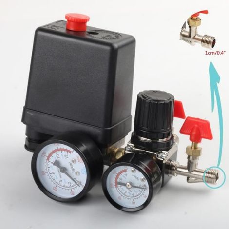 Pressostat - Compresseur D'air - 95 À 125 Psi - 1 4 Pouces Npt - 240 V 20 A - Chargement Déchargement Automatique - Kit Complet