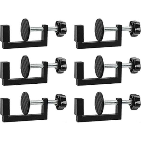 Lot de 6 pinces en G, pinces réglables pour mobilier de jardin - pinces pour canapé d'extérieur en rotin - pinces pour rotin (1/5)