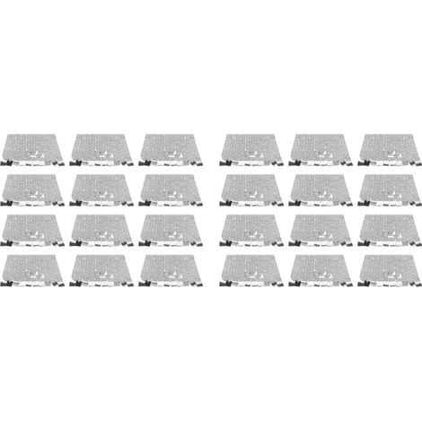 Backdrop mural scintillant PC PET miroir carré sequin – Panneau déco mariage anniversaire fête argent 24 pièces (1/4)
