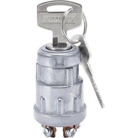 Interrupteur de démarrage étanche et portable avec 2 clés, compatible avec les voiturettes de golf et les karts JK424. WHBYV (1/4)