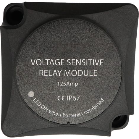 Relé sensible a la tensión, relé de carga automática, aislador de batería doble de 125 A (VSR) (1/5)