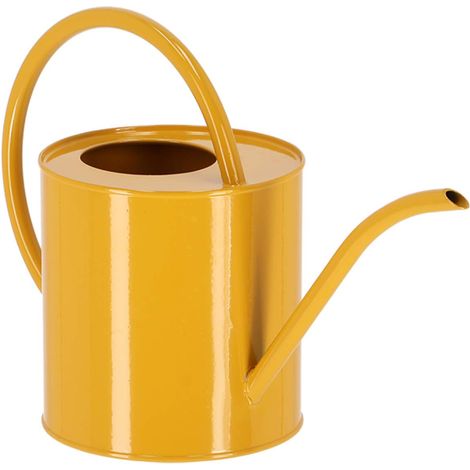 Esschert Design Gießkanne S Ockergelb 1,3 Liter aus Metall (1/2)