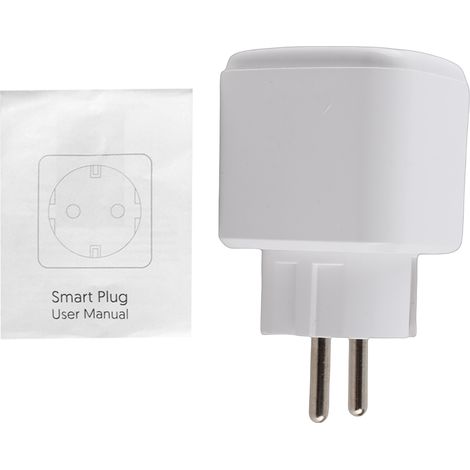 Ortviai Prise intelligente WiFi EU Type E avec commande vocale Alexa/Google et suivi de consommation, 16 A (1/5)