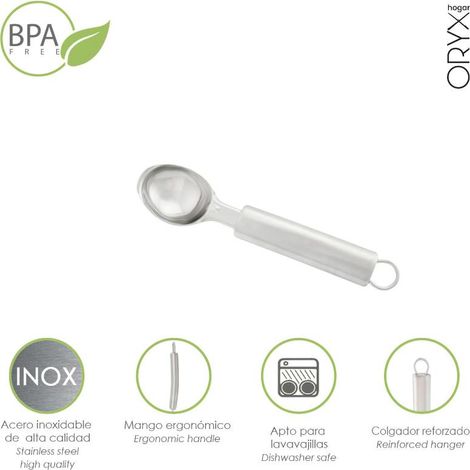 Cuchara Para Helados Acero Inoxidable 4 x 21,5 (Alt) cm. (1/2)