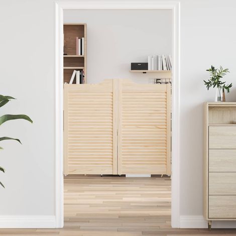 vidaXL  Swing Doors  Natural 90 x 50 cm Solid Pine Wood