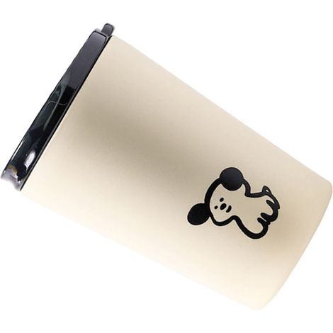 Verre isotherme sous vide avec couvercle, acier inoxydable givré, petit thermos compagnon pour café eau, motif chiot mignon 360ml (1/5)