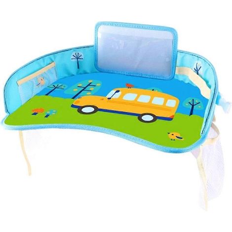 Tragbarer, im Auto montierter Kindersitz, Essplatte, Multifunktions-Zeichentisch, wasserdicht, ca (1/5)