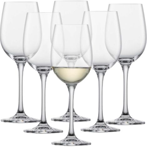 Verres à vin blanc Classico (lot de 6), verres à vin classiques pour le vin blanc, verres en cristal résistant au lave-vaisselle, fabriqué en Allemagne (art. n° 123656) (1/5)