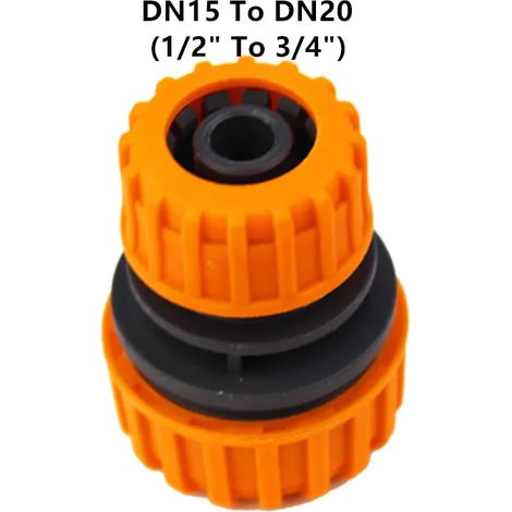 Raccord de tuyau d'arrosage (DN15 à DN20) 1/2' 3/4' 1' pouce, raccord d'arrêt d'eau, raccord de réparation pour tuyau de 12 mm, 19 mm et 25 mm, pour irrigation (1/5)