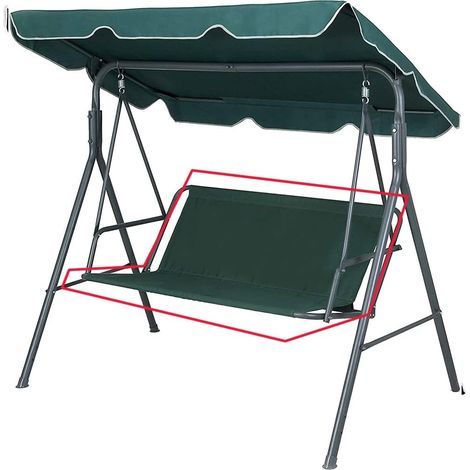 (Vert, 115x48x48cm)Housse de Siège de Jardin pour Balançoire de Jardin, Housse de Chaise de Jardin Couvre siège Swing, 2 et 3 Places (1/5)