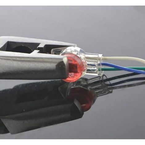 Connecteur UR - 3 Ports - Pour Ligne Téléphonique Et Signal Bas Voltage - Diamètre Fil 0 4 À 0 9 Mm² - 100 Pièces (1/2)