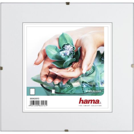 HAMA CADRE PHOTO SANS BORDURE ''CLIP-FIX'', VERRE RÉFLEXE, 20 X 20 CM 00063013 (1/2)