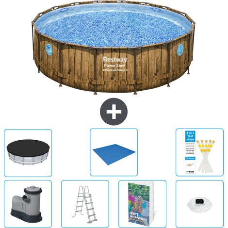 Bestway Bestway Power Steel Ronde - 488x122 cm - 8-pièces  S596 (1/4)
