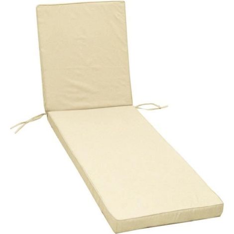 Coussin JARDIN PRIVE bain de soleil MONTE CARLO - 185 x 55 x 6 cm - Ivoire (1/3)