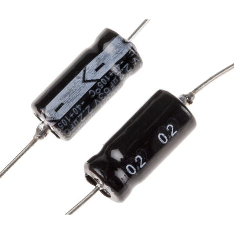 Condensateur RS PRO 2.2µF, 63V c.c.