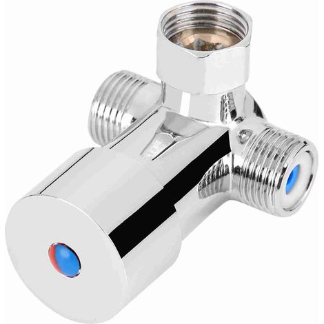 Robinet électronique automatique sans contact pour lavabo, eau chaude et froide, activation par mouvement (1/5)