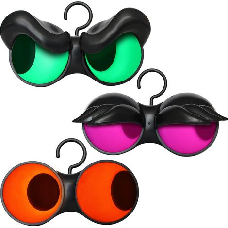 Stimmungsvolle Lichtlösung: Dunkel aktiviert, Rasendeko, 3 Stück Halloween blinkende Augen Lichter (1/5)