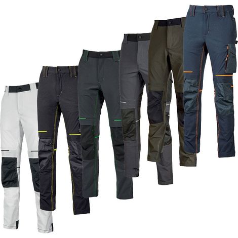 Pantaloni da lavoro U-Power Atom U-4 stretch - L - Verde (1/5)